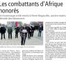 Revue de presse : Les combattants d'Afrique honorés