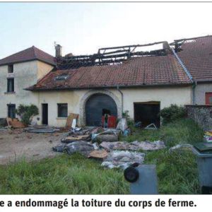 Revue de presse : Incendie dans une ancienne ferme en rénovation