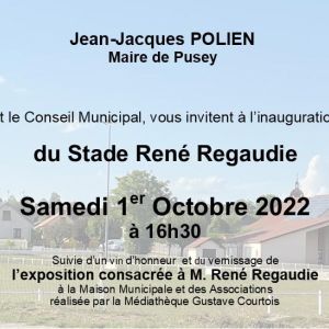 Inauguration du stade René Regaudie