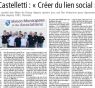 Revue de presse : Alain Castelletti : "Créer du lien social"